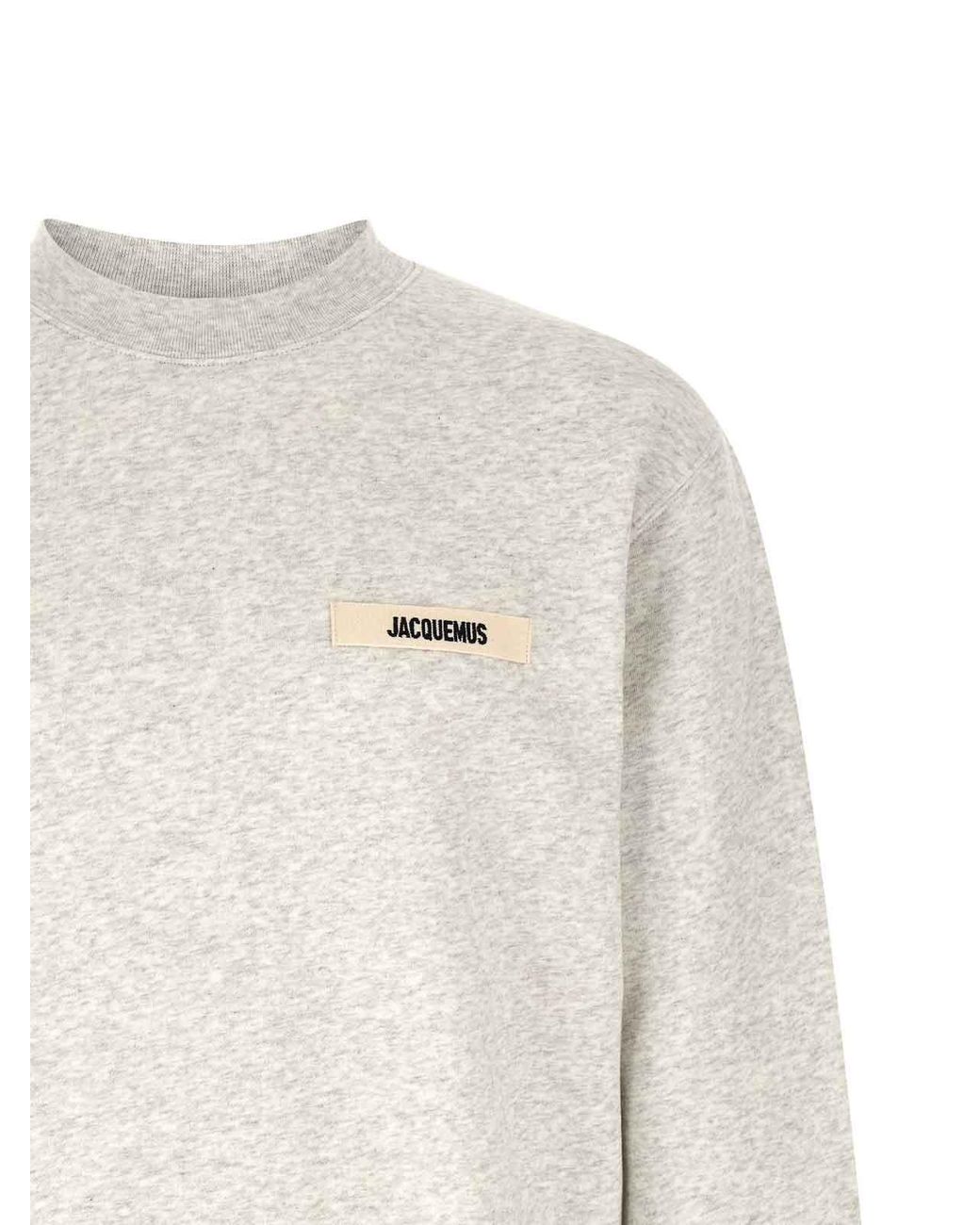 Jacquemus White Le Sweatshirt Gros Grain Sweatshirt for men