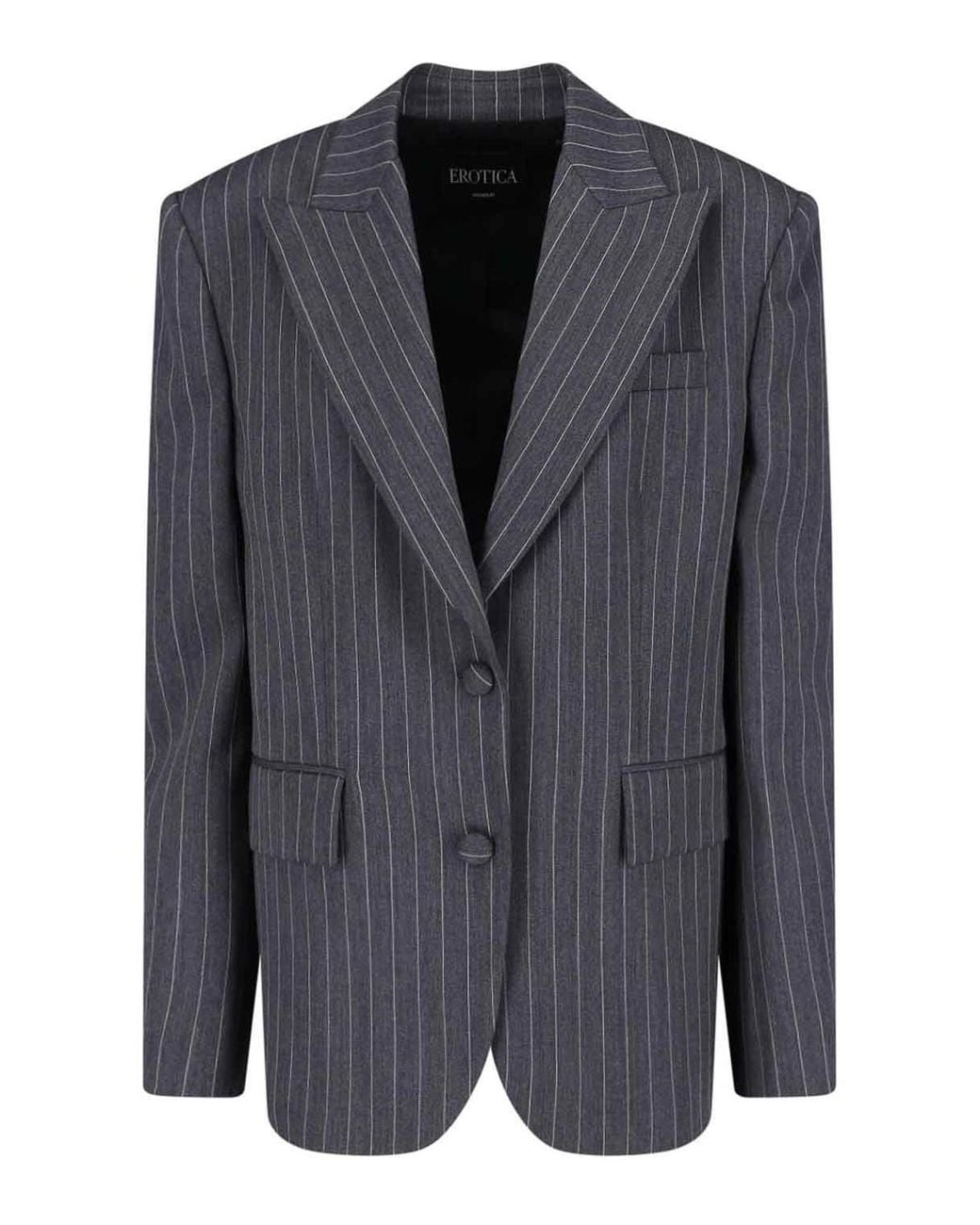 Dondup Black Single-Breasted Blazer