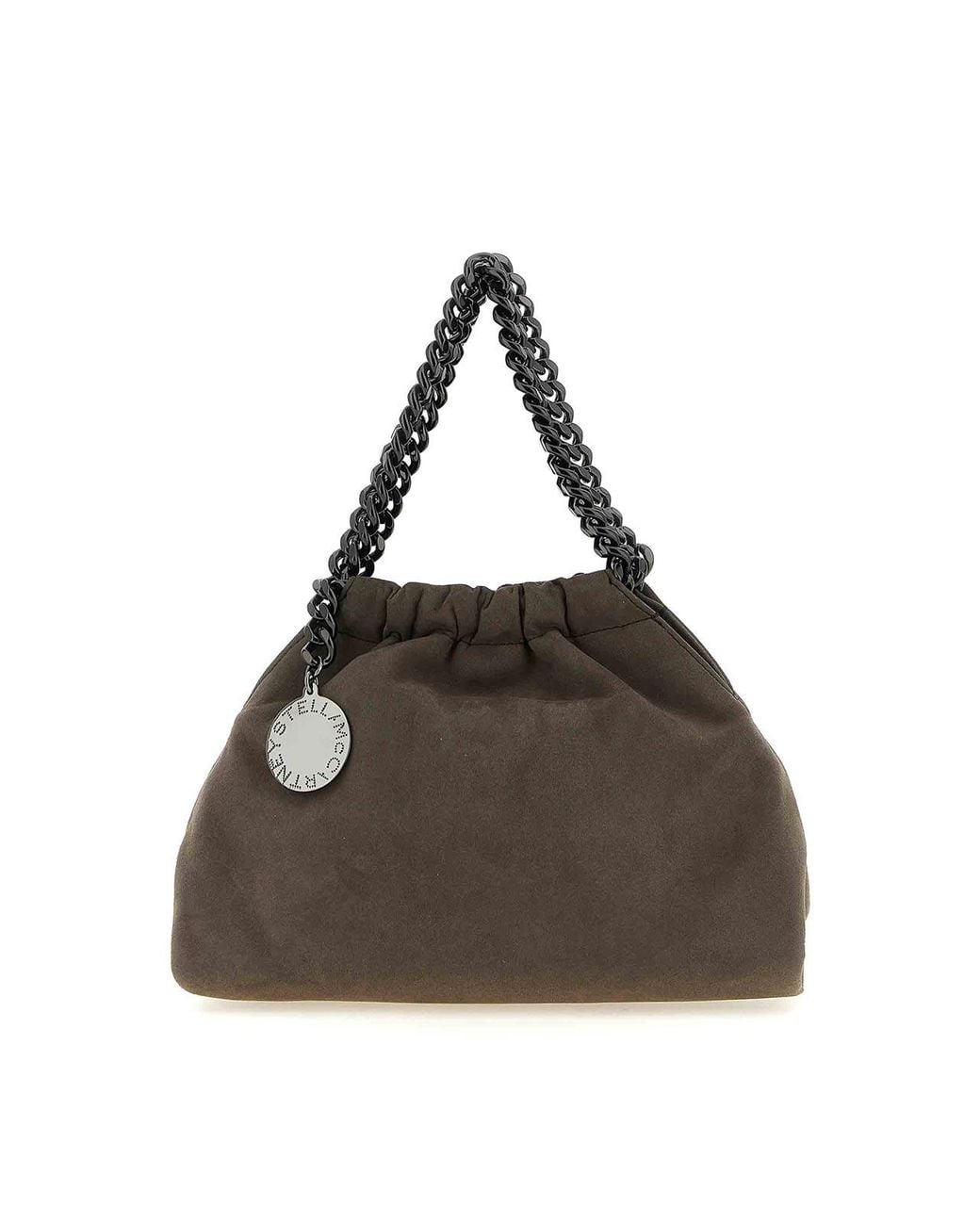 Stella McCartney Brown Falabella Mini Drawstring' Crossbody Bag