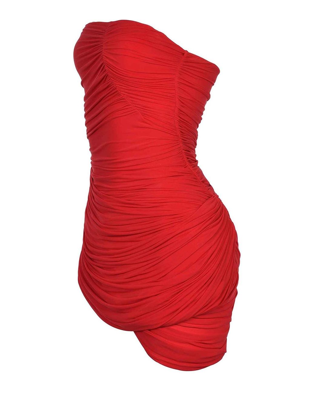 Magda Butrym Red Dress Made Of Cupro Blend
