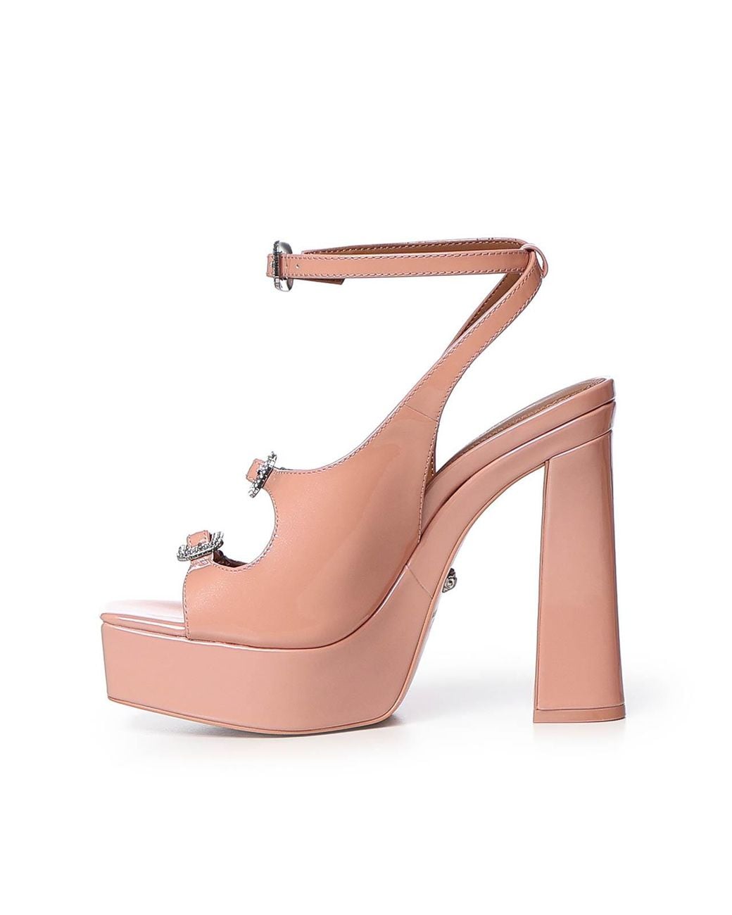 Kurt Geiger Pink Patent Leather Platform Sandal