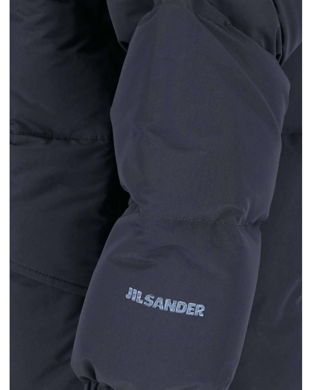 Jil Sander Blue Padded Down Jacket