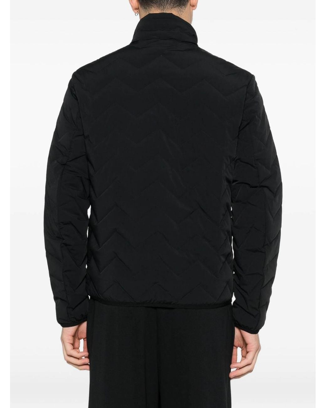 Emporio Armani Black Nylon Down Jacket for men