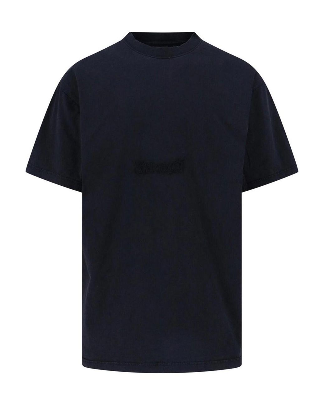 Balenciaga Blue Logo T-Shirt for men