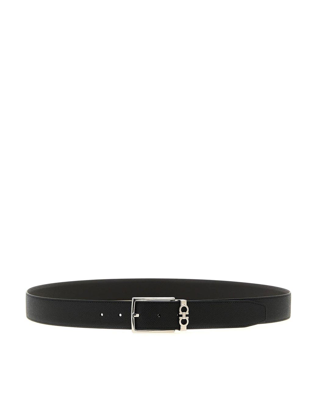 Ferragamo Black Reversible Belt for men