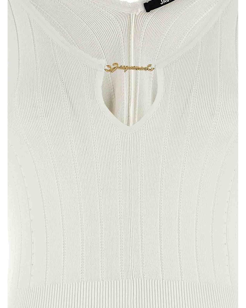 Jacquemus White Le Haut Pral Top