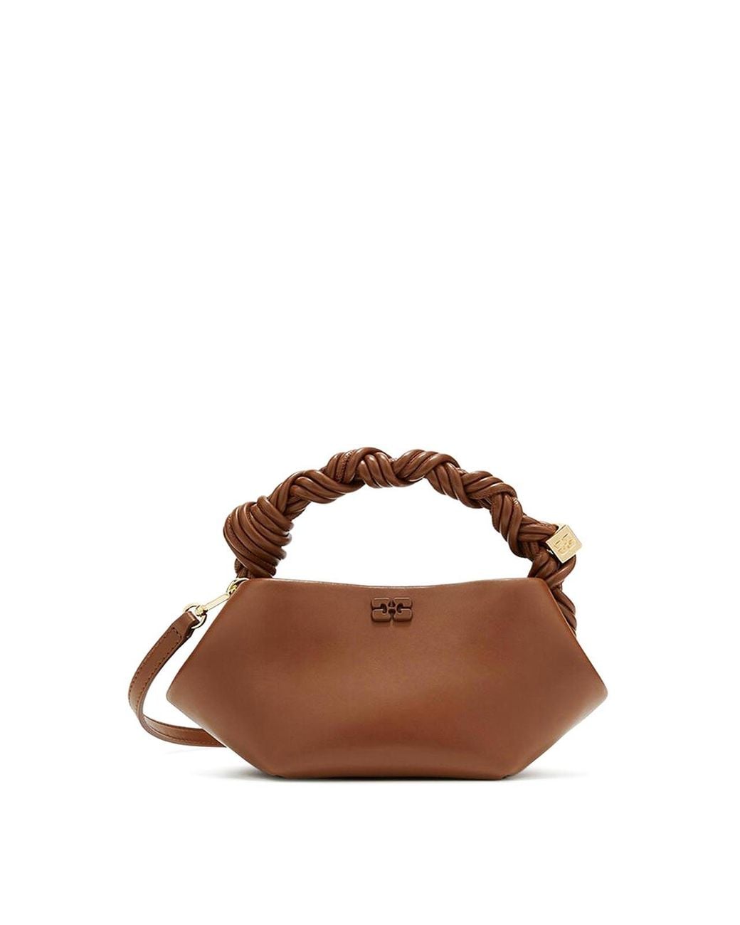 Ganni Brown Mini Bou Bag