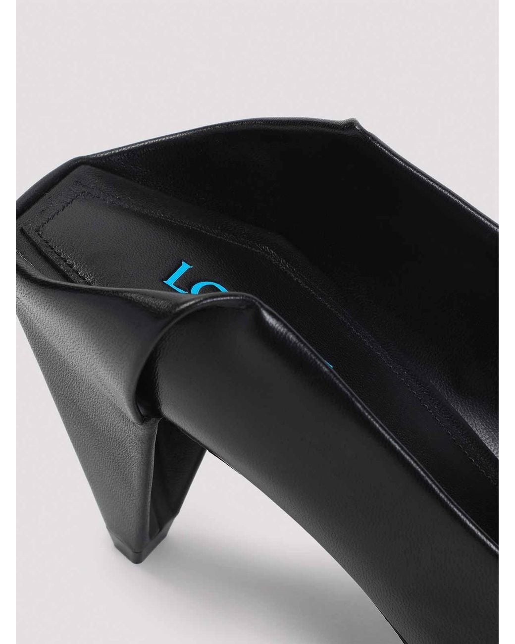 Loewe Black Origami Flap Back Pumps