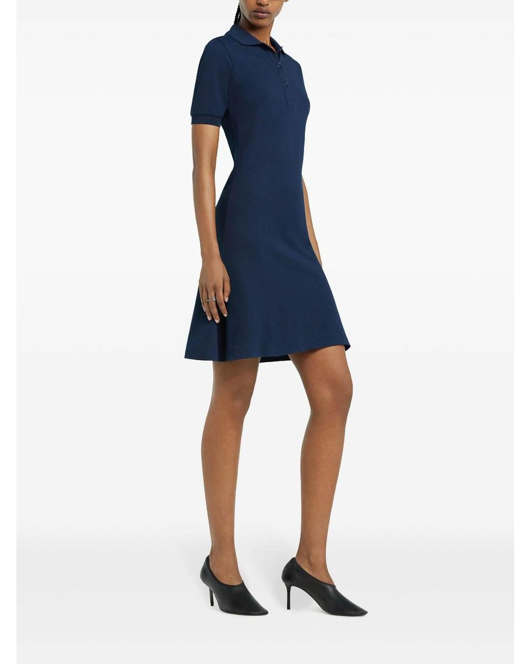Courreges Blue Short-Sleeve Mini Dress
