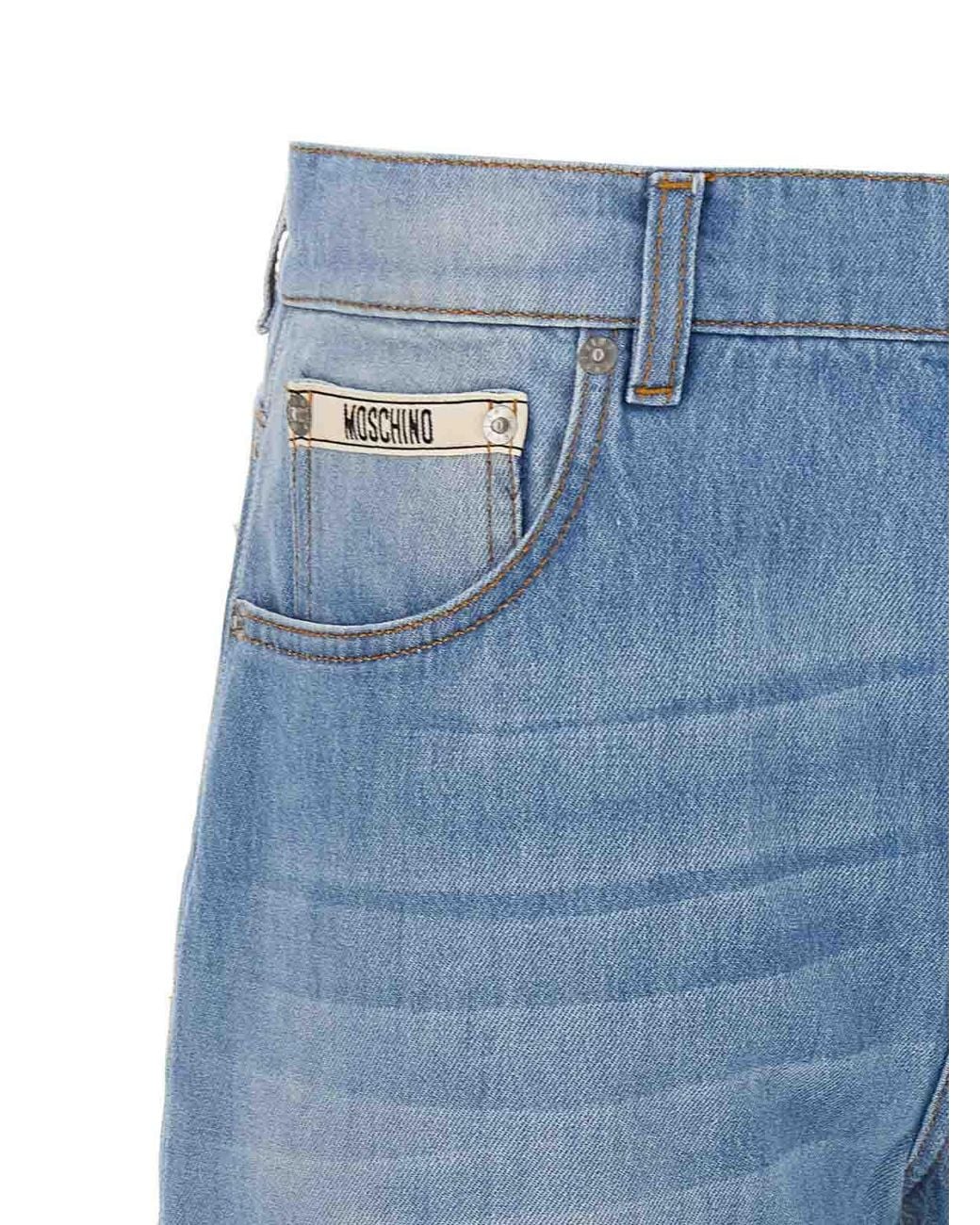 Moschino Blue Straight Leg Jeans