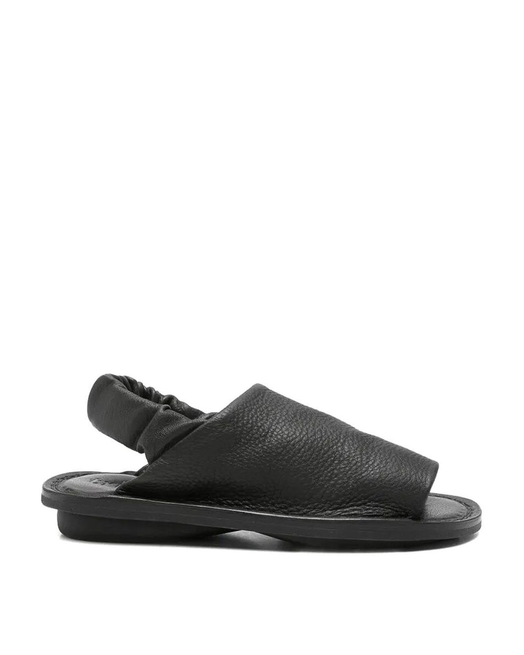 Trippen Black Nudge Flat Sandals