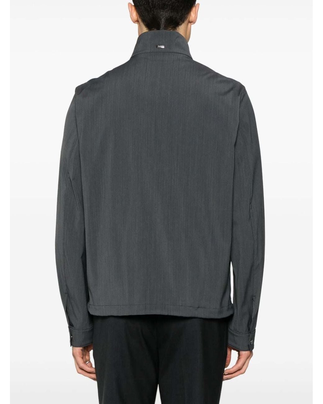 Herno Gray Zip Jacket for men