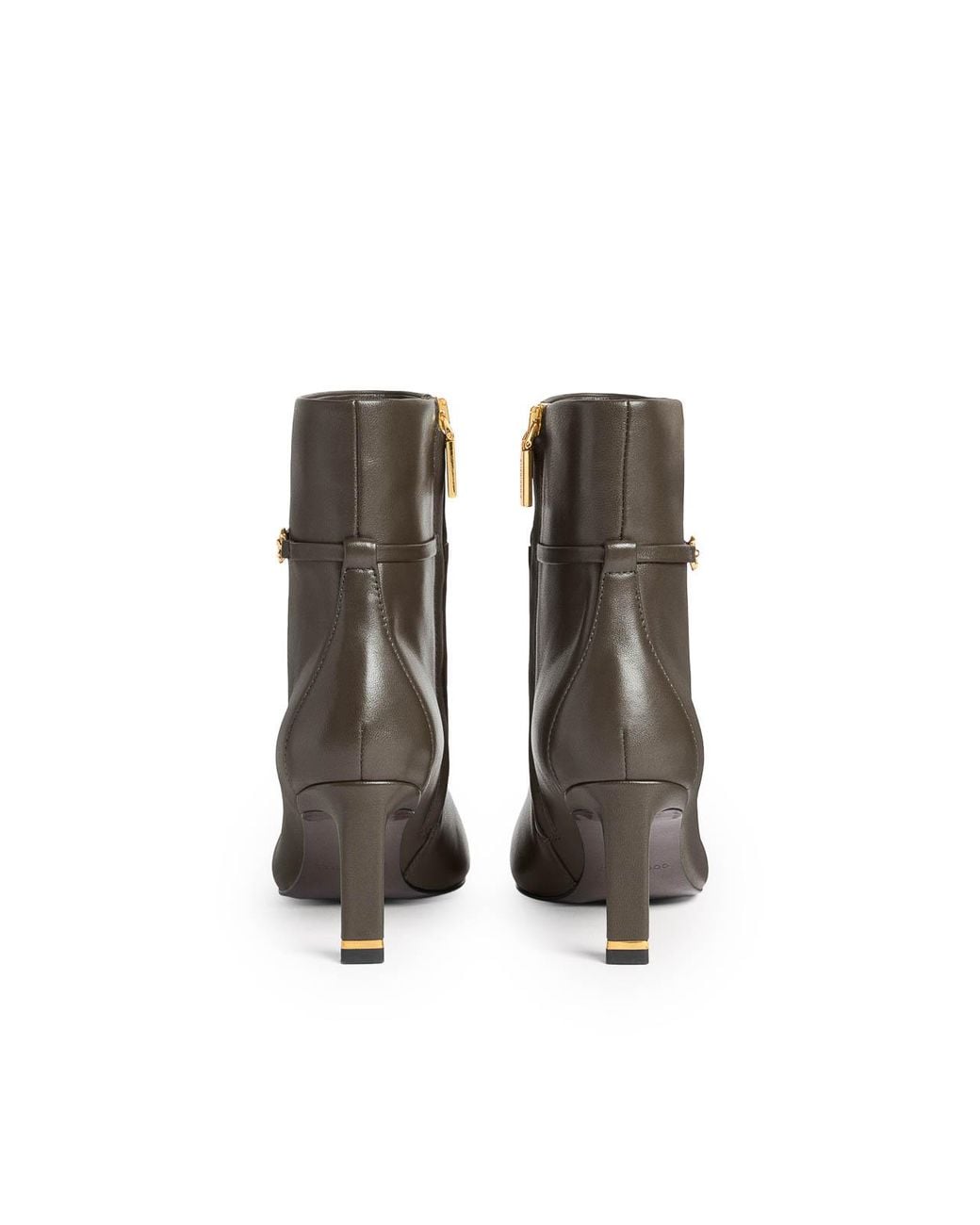 Coccinelle Brown C-Look Leather Ankle Boots