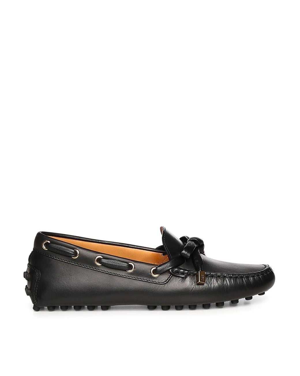 Tod's Black Gommino Leather Loafer