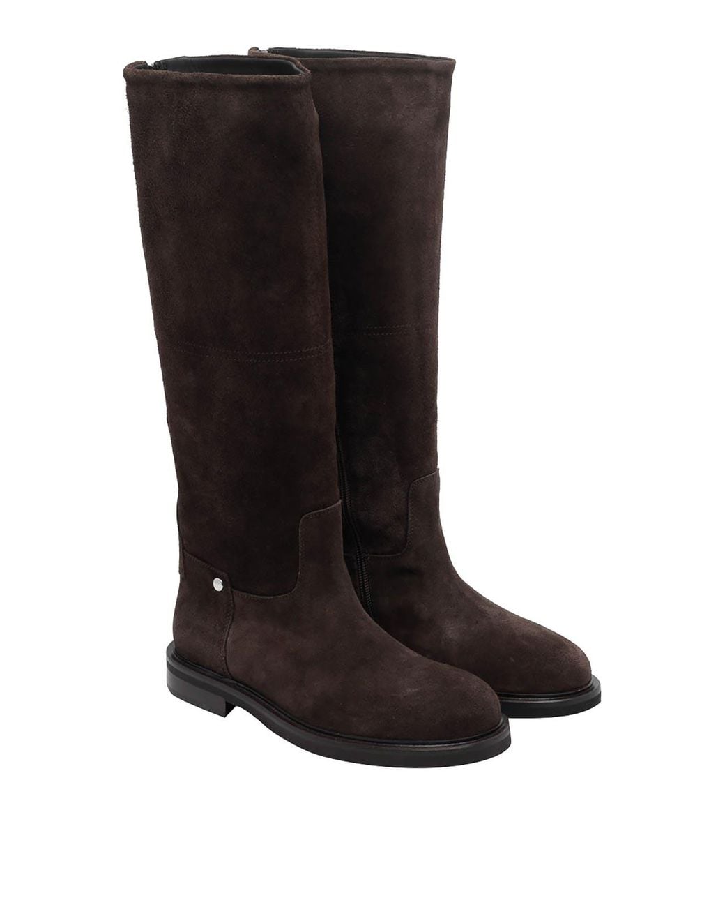 Poeve Black Testa Di Moro Mel Suede Boots