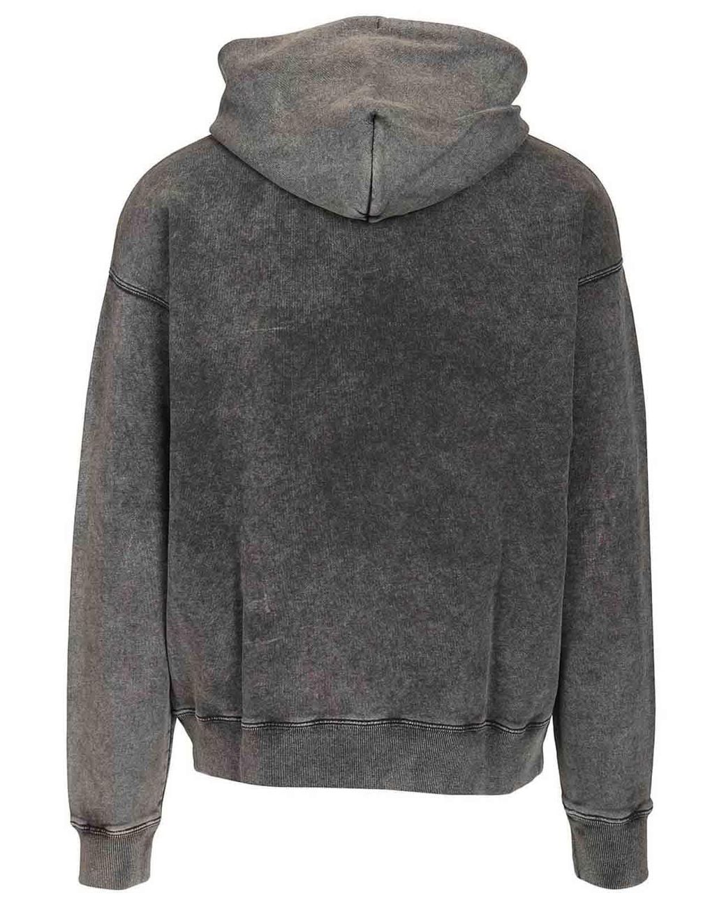 Off-White c/o Virgil Abloh Gray Racing Skate Hoodie for men