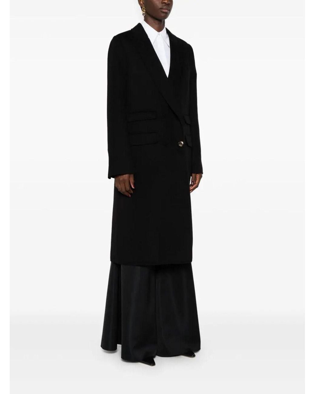 Gabriela Hearst Black Reed Coat