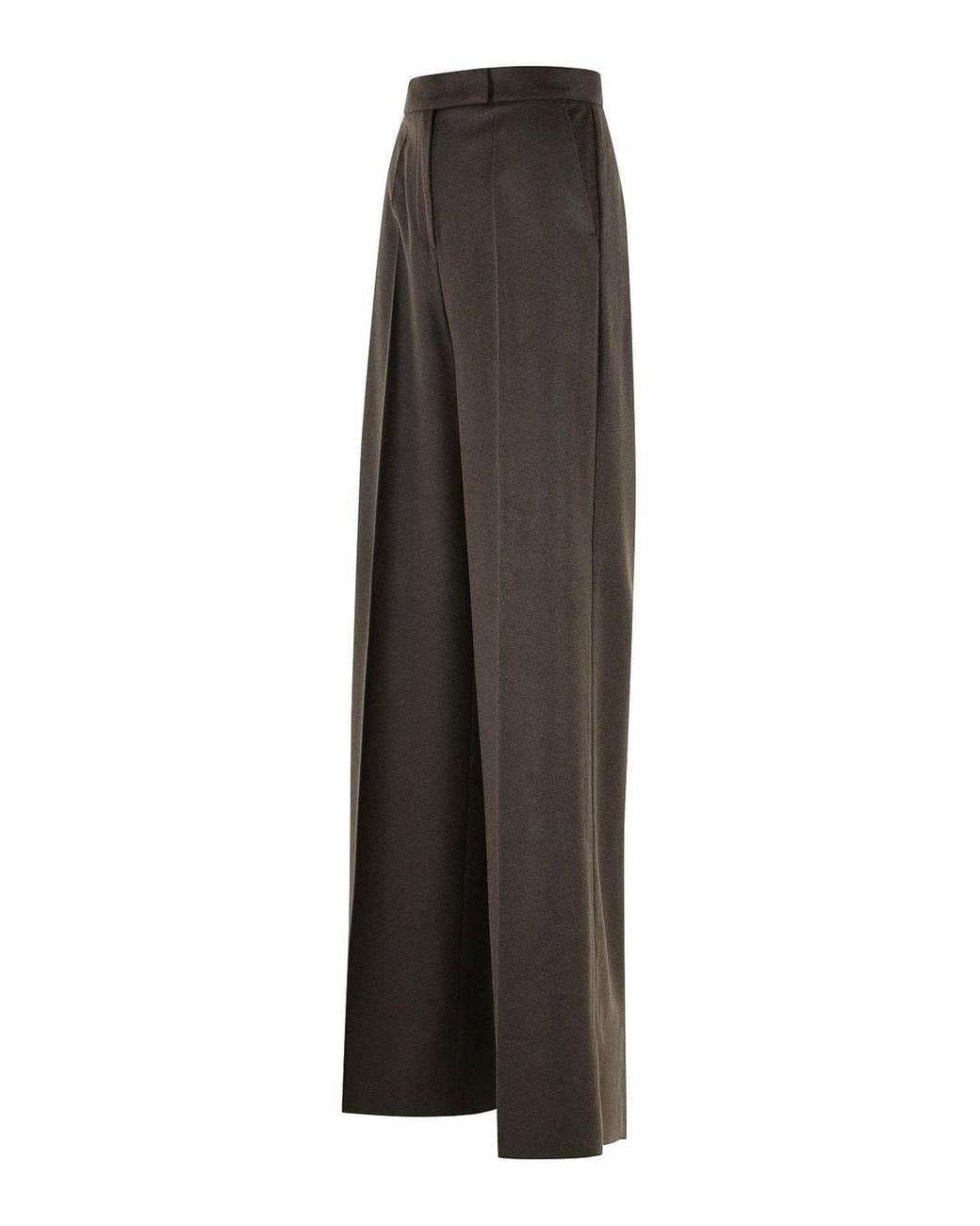 Max Mara Gray Filato Camel Pants