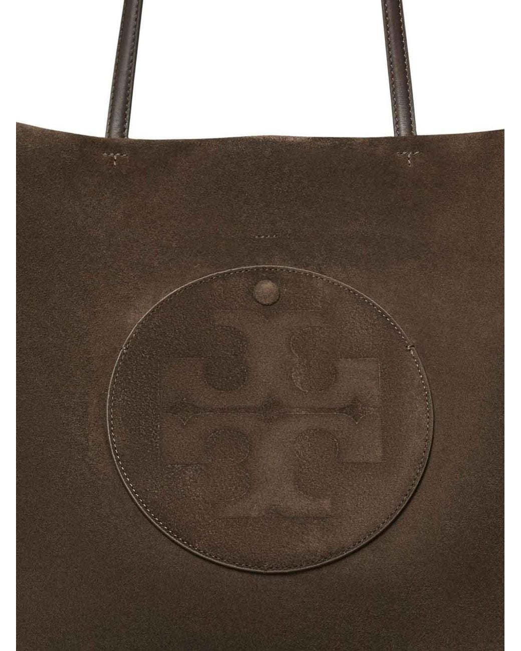 Tory Burch Brown Ella Suede Tote Bag
