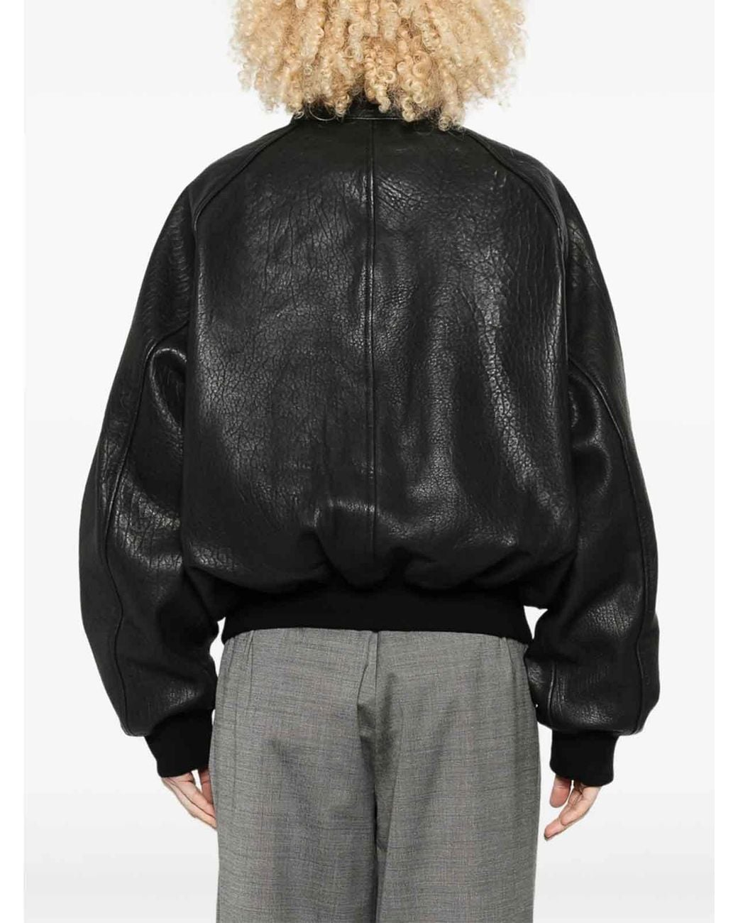 Studio Nicholson Black Leather Outerwear