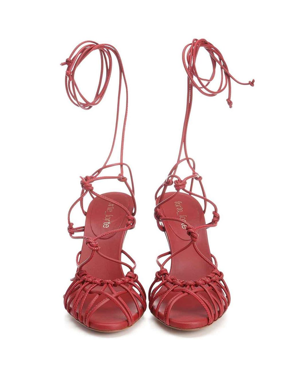 Forte_forte Red Leather Sandals