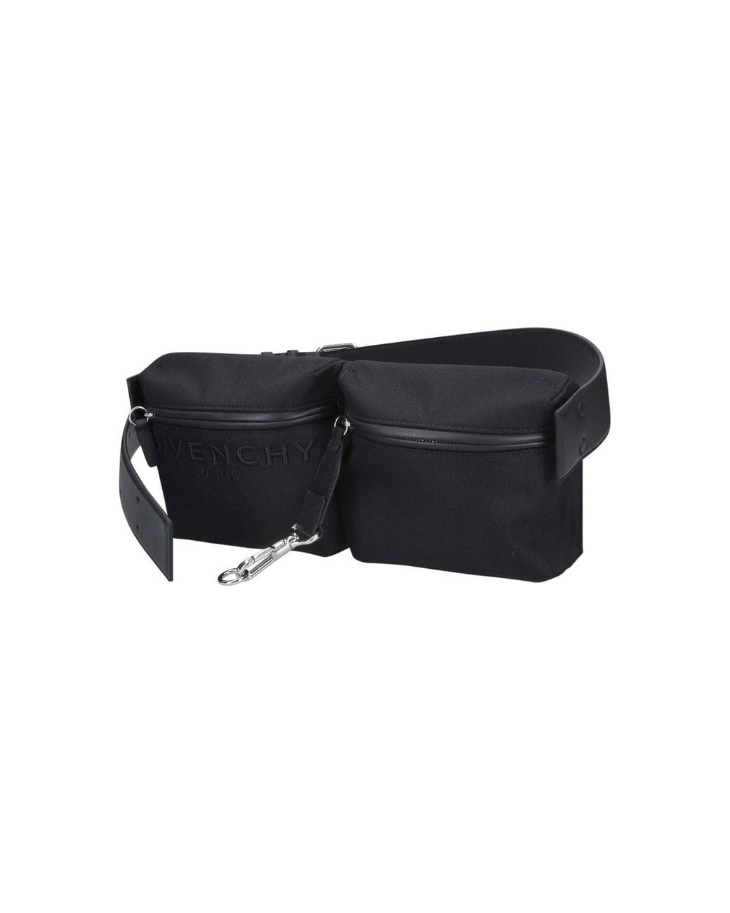 Givenchy Black Cargo Logo Bum Bag for men