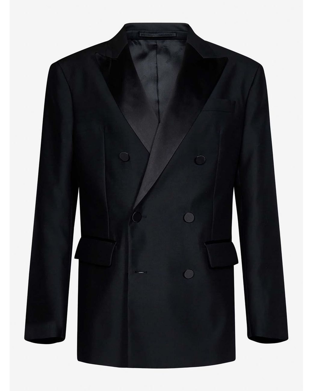 DSquared² Black Wool And Silk Smoking Suit for men