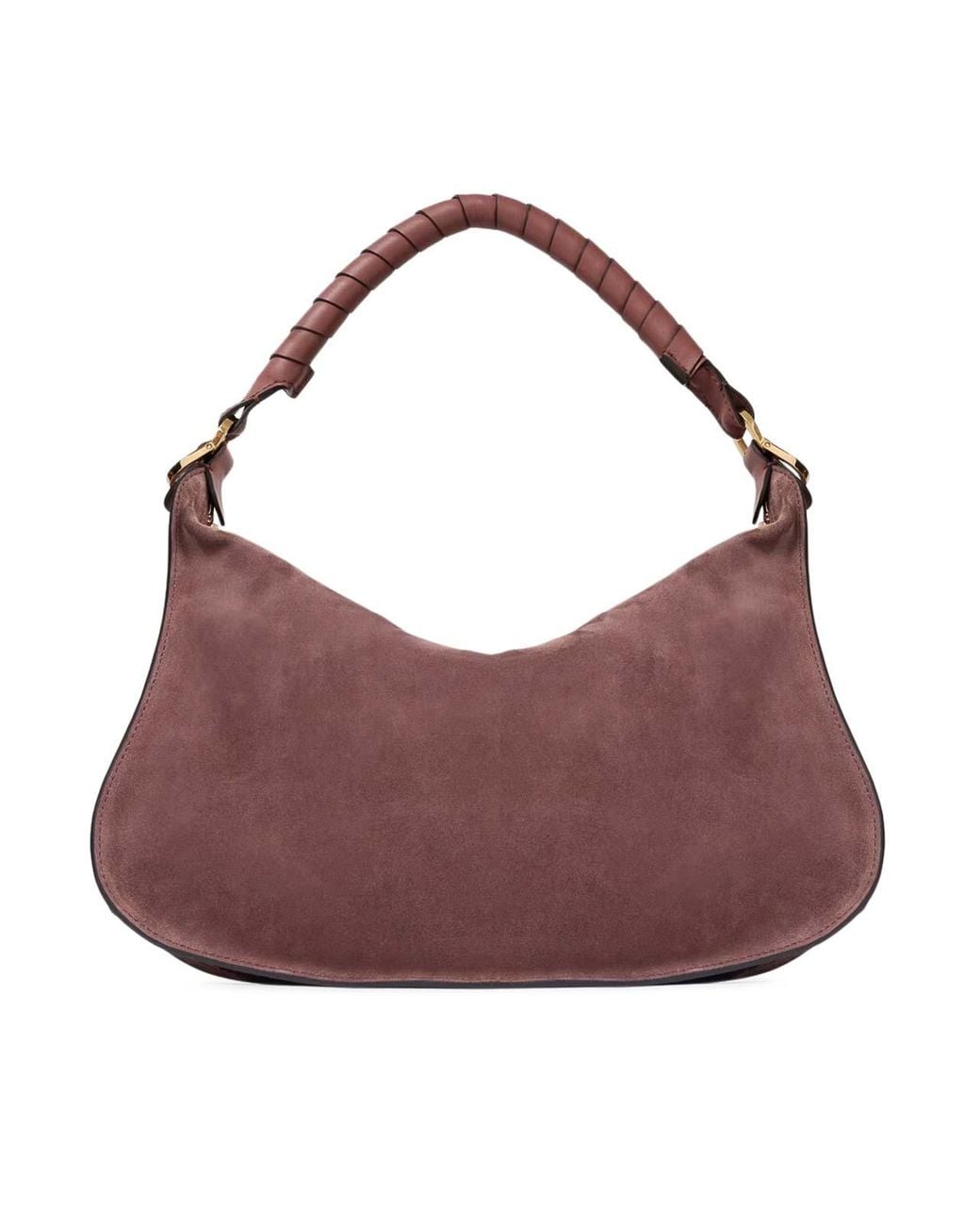 Chloé Purple Marcie Small Suede Shoulder Bag