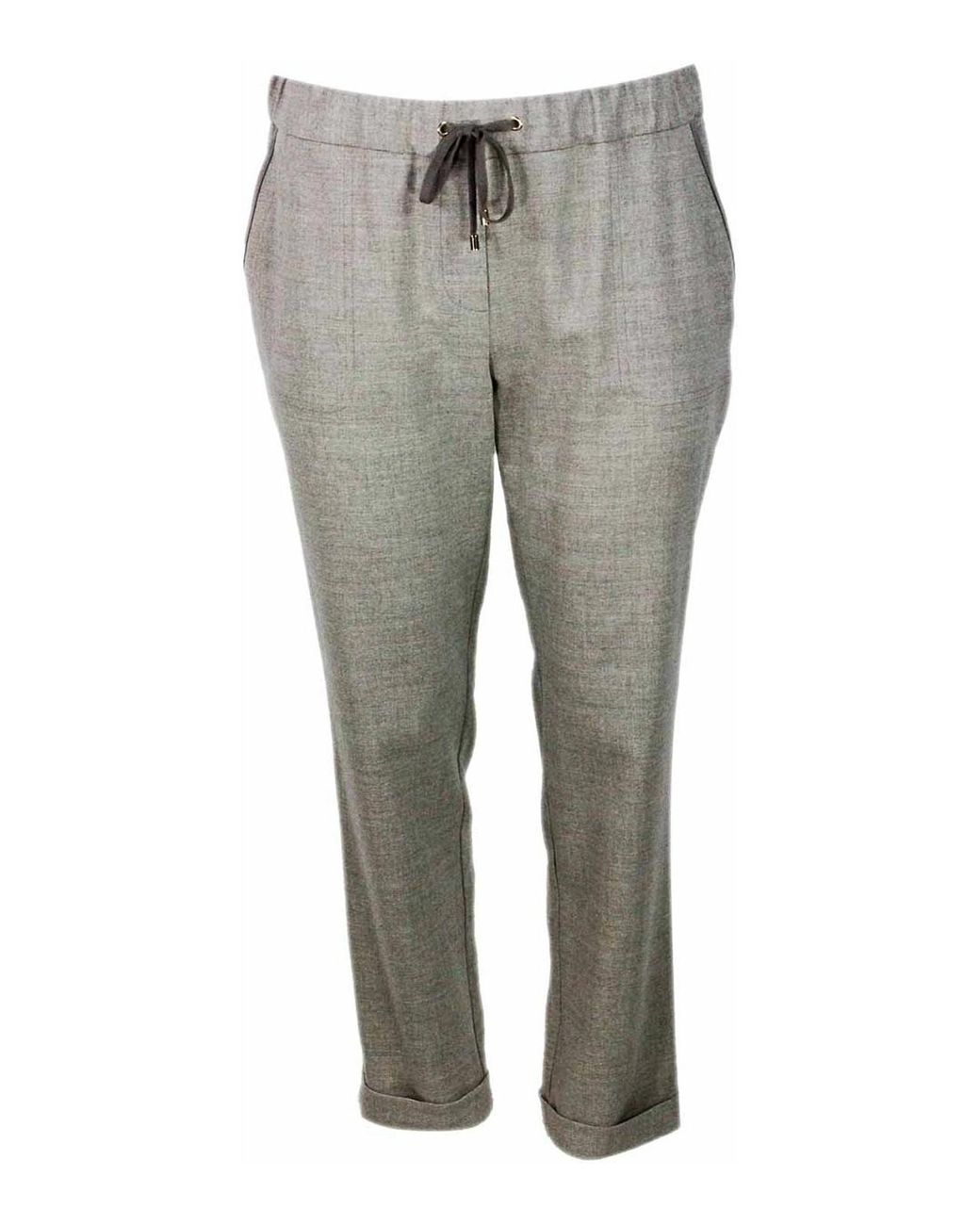 Lorena Antoniazzi Gray Wool Blend Pants