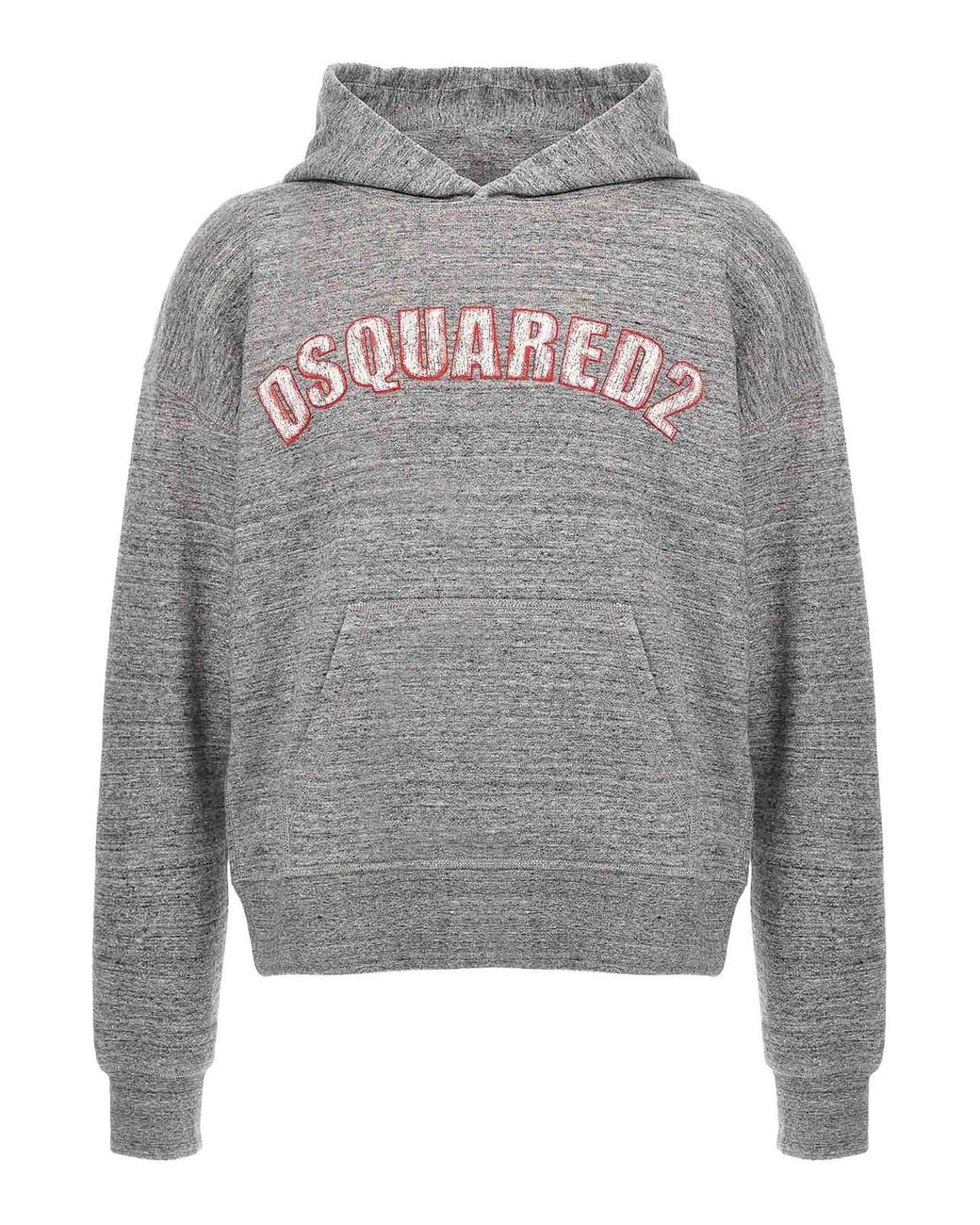 DSquared² Gray Nyc Fit Hoodie for men