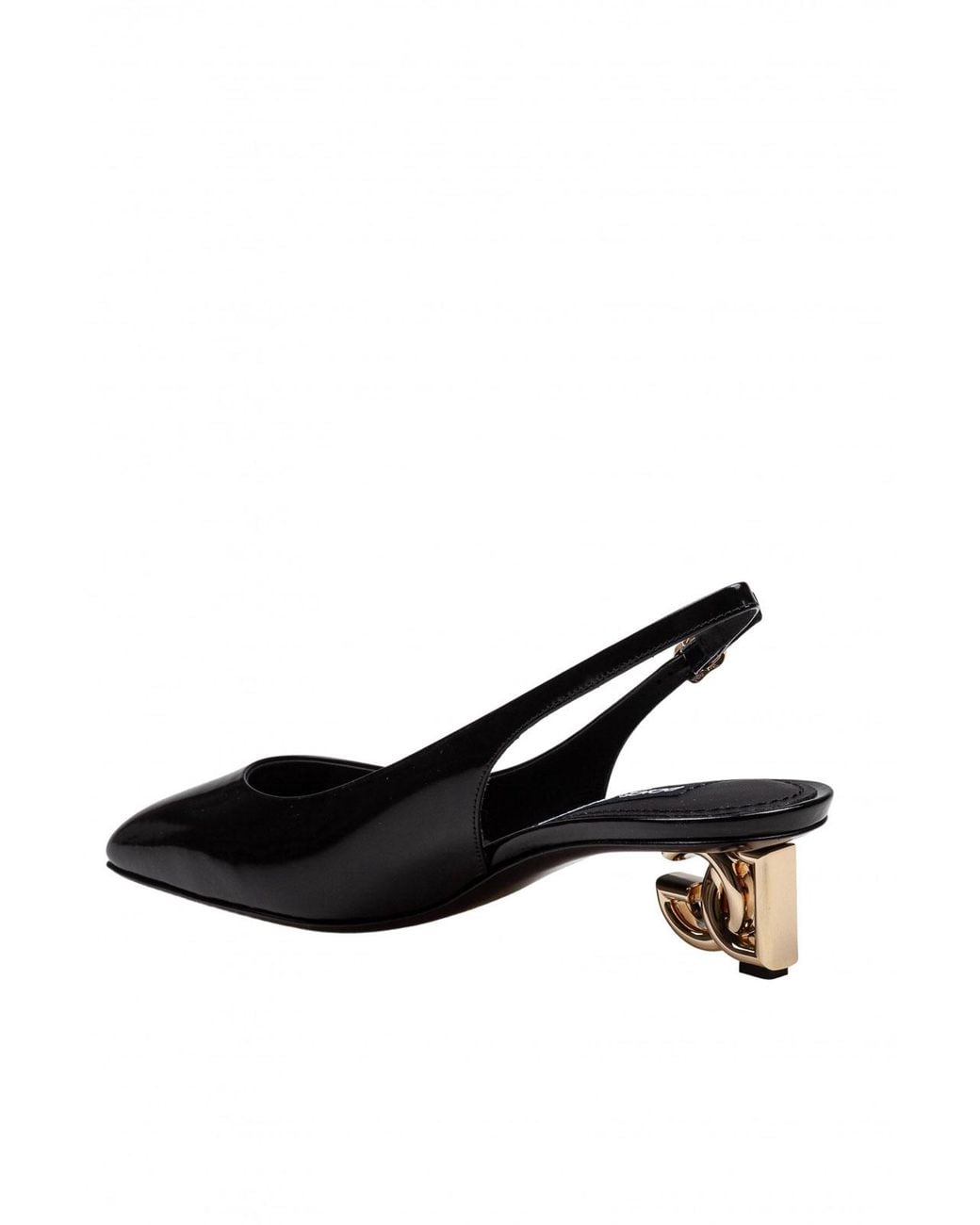 Dolce & Gabbana Black Slingback From The Jackie New Line