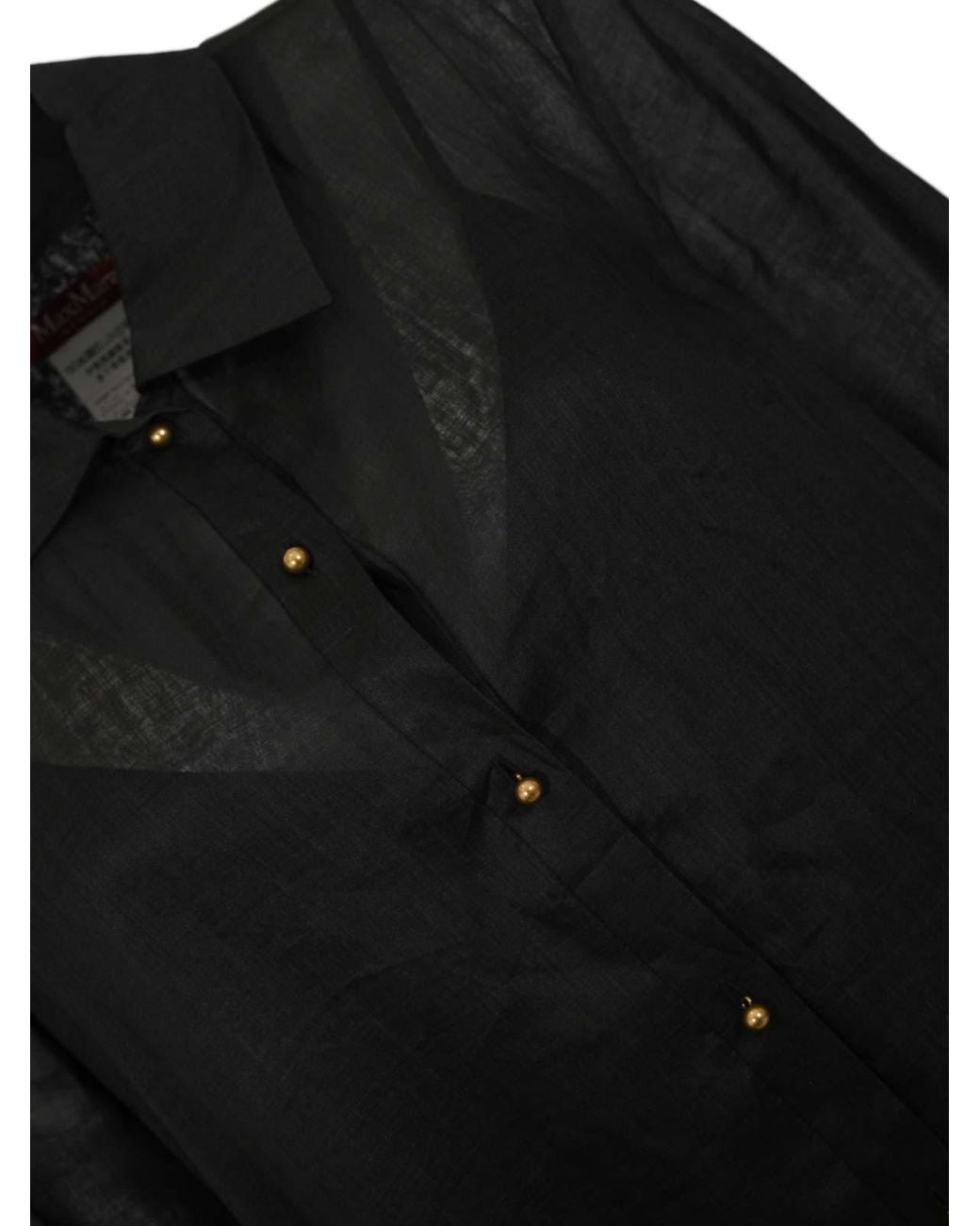 Max Mara Black Mstmela Shirt Dress