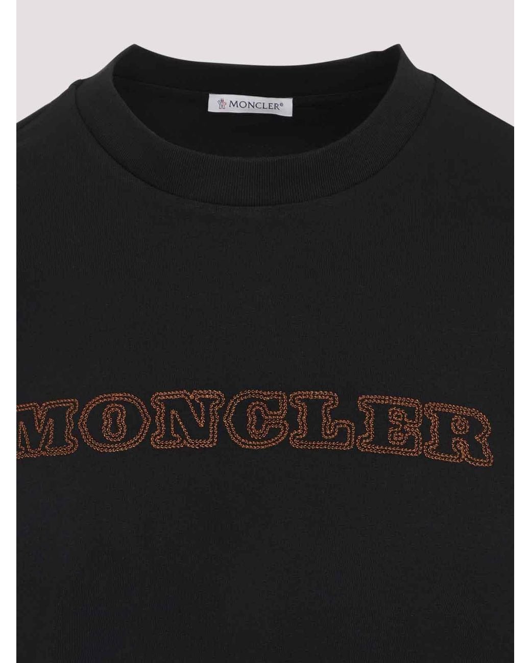 Moncler Black T-Shirt for men