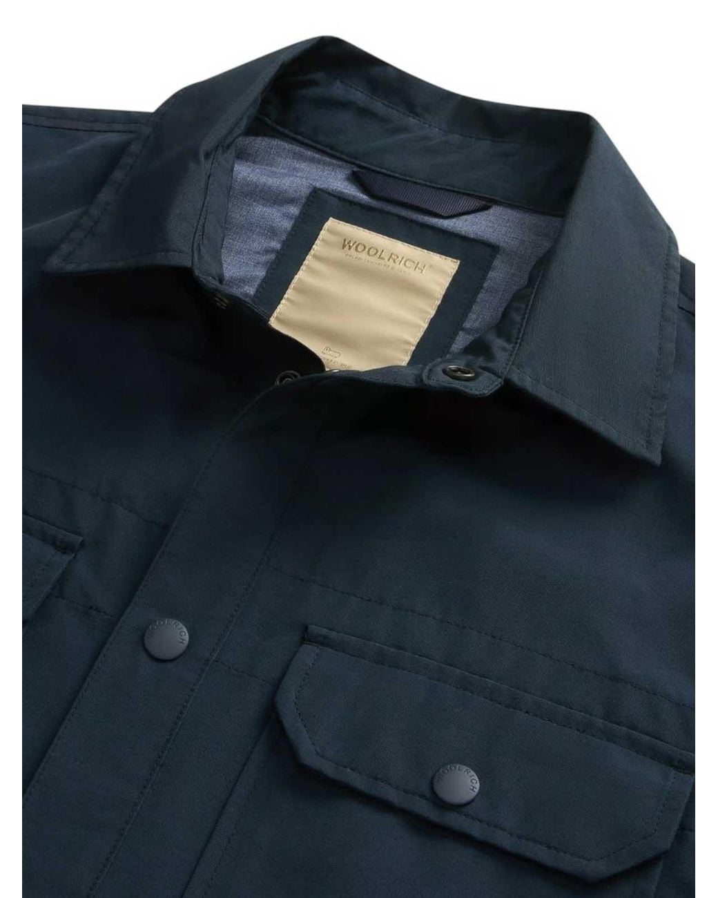 Woolrich Blue Overshirt for men