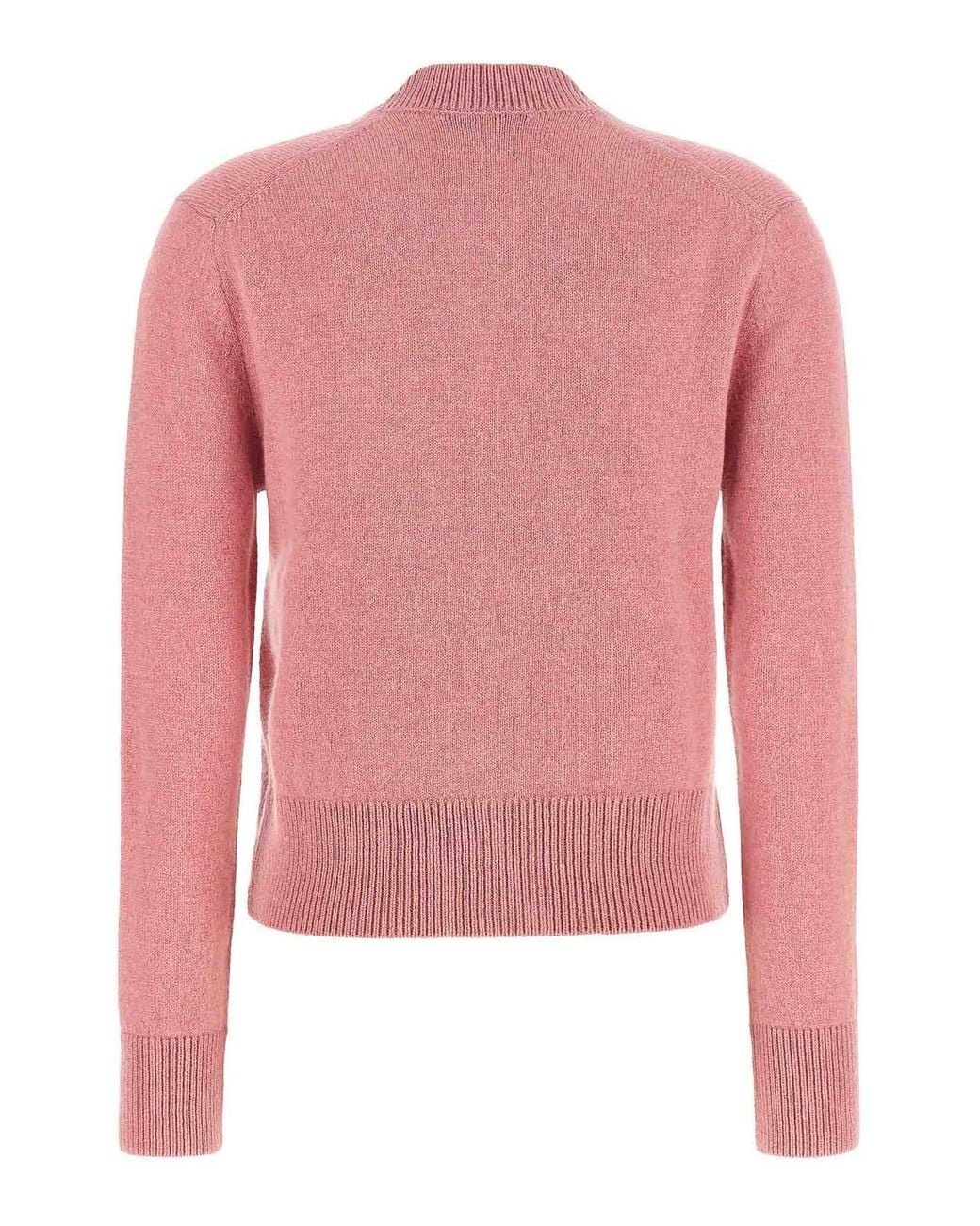Maison Kitsuné Pink Cardigan
