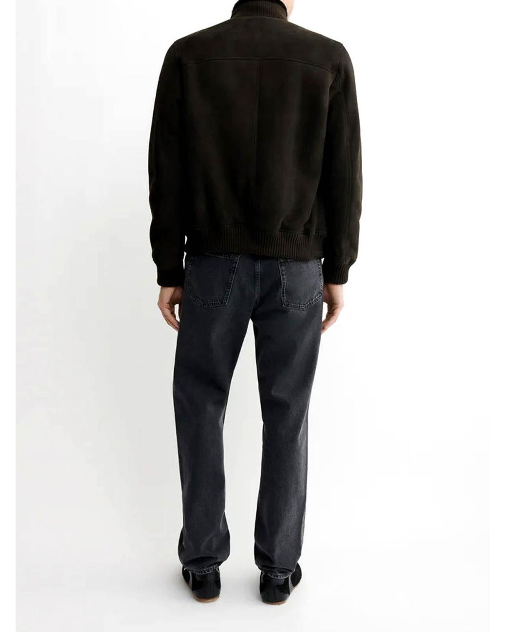 Arma Black Arek Shearling Suede Jacket for men