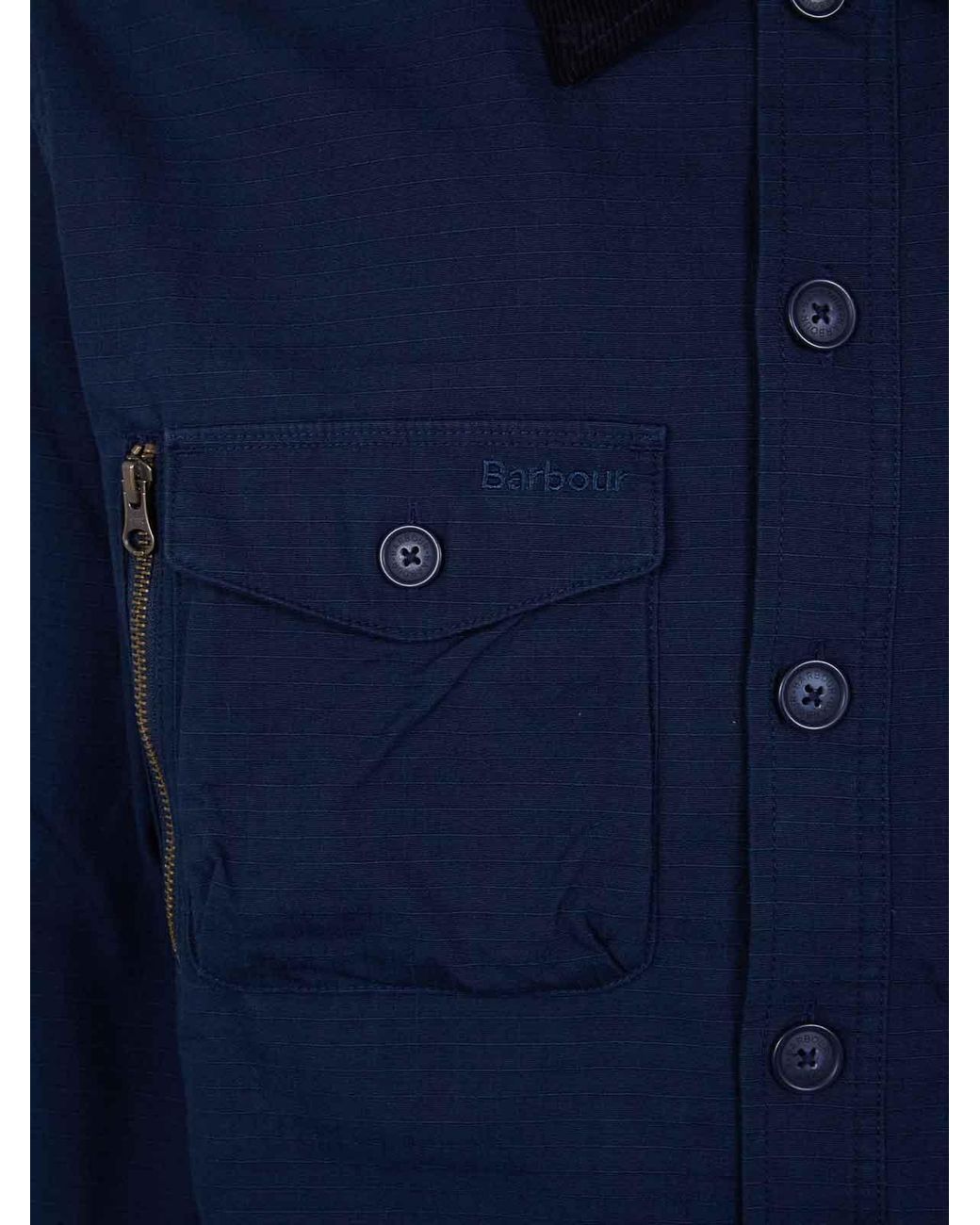 Barbour Blue Endurance Overshirt Jacket for men