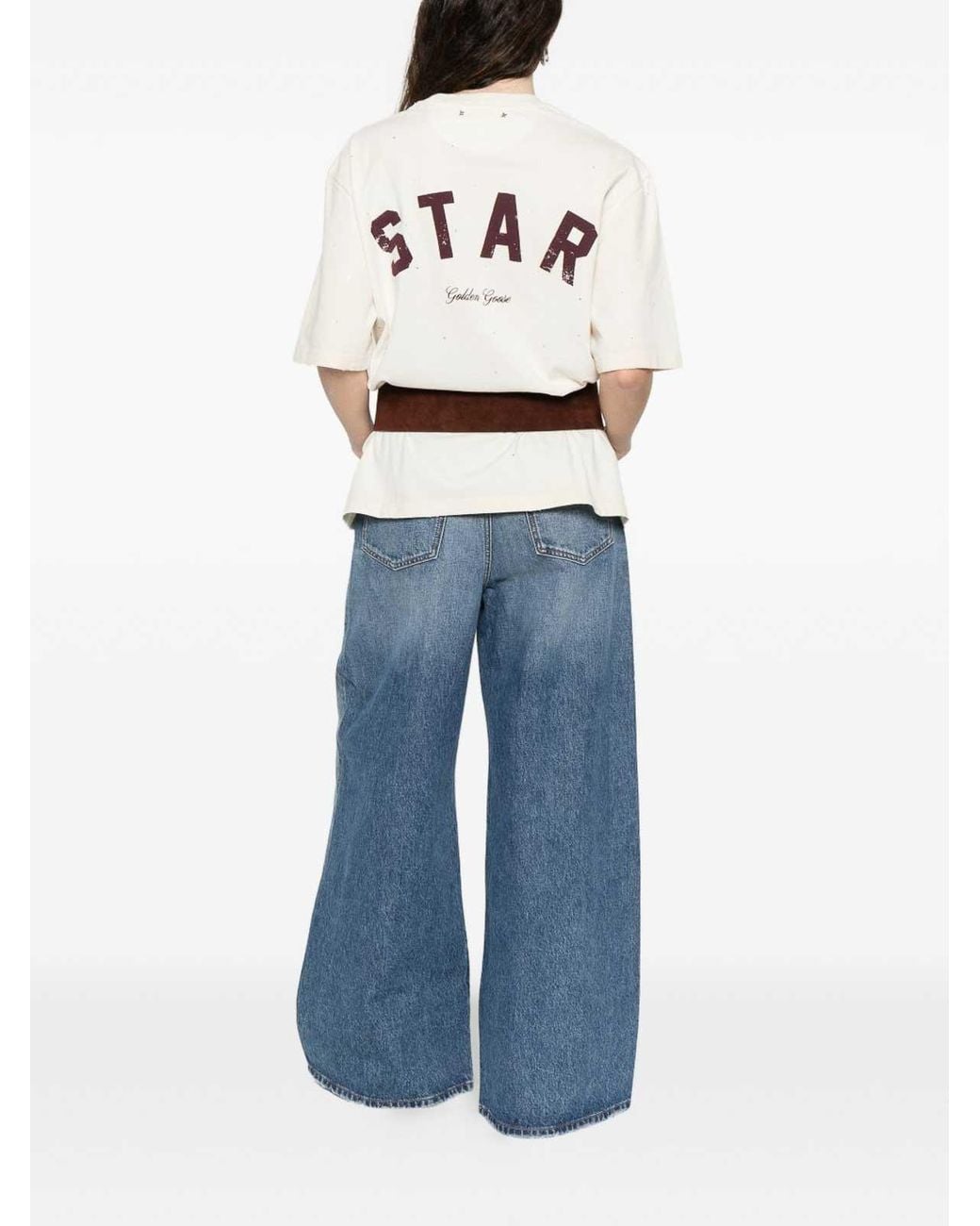 Golden Goose Deluxe Brand White Cotton T-Shirt