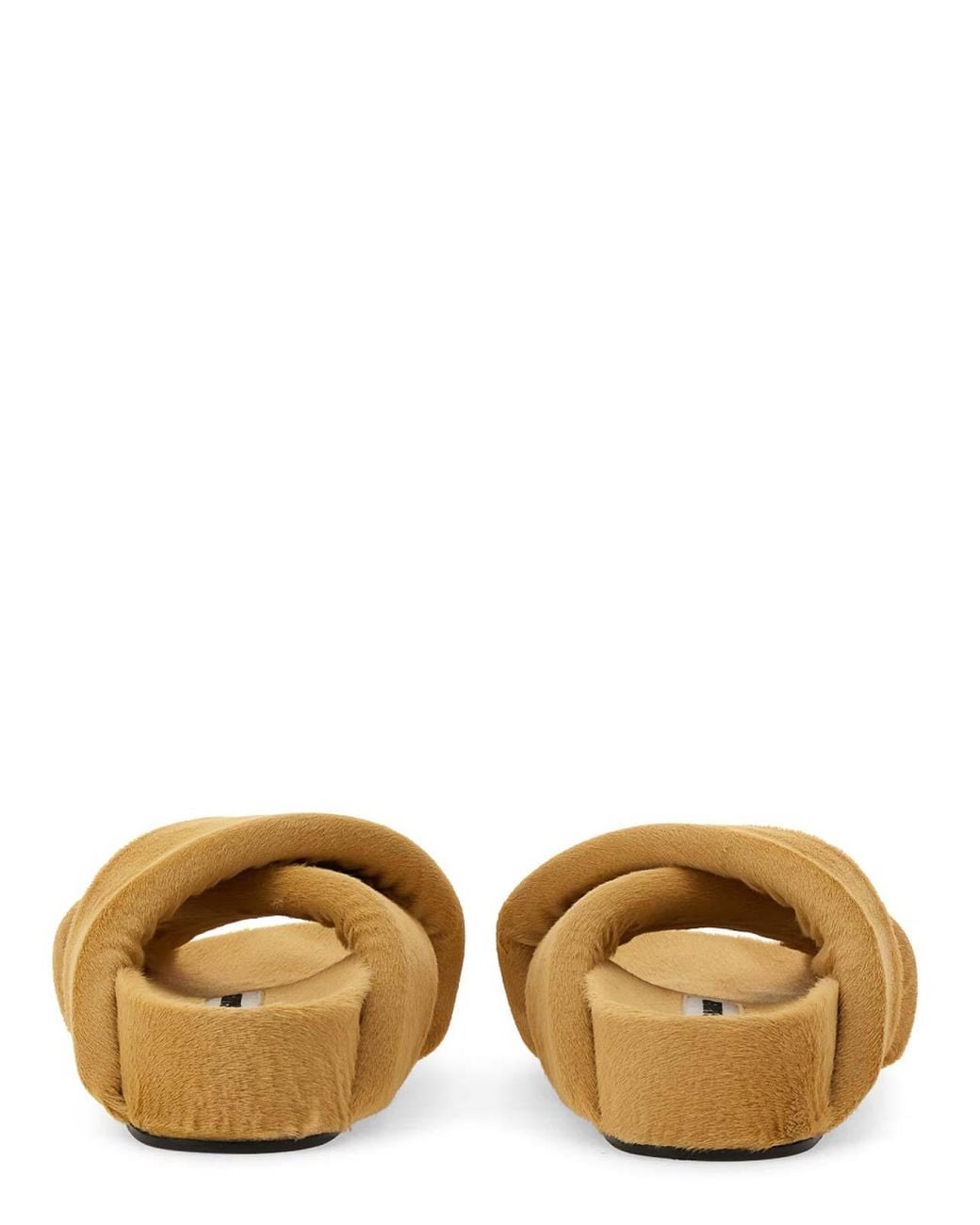 Jil Sander Brown Crisscross Sandal