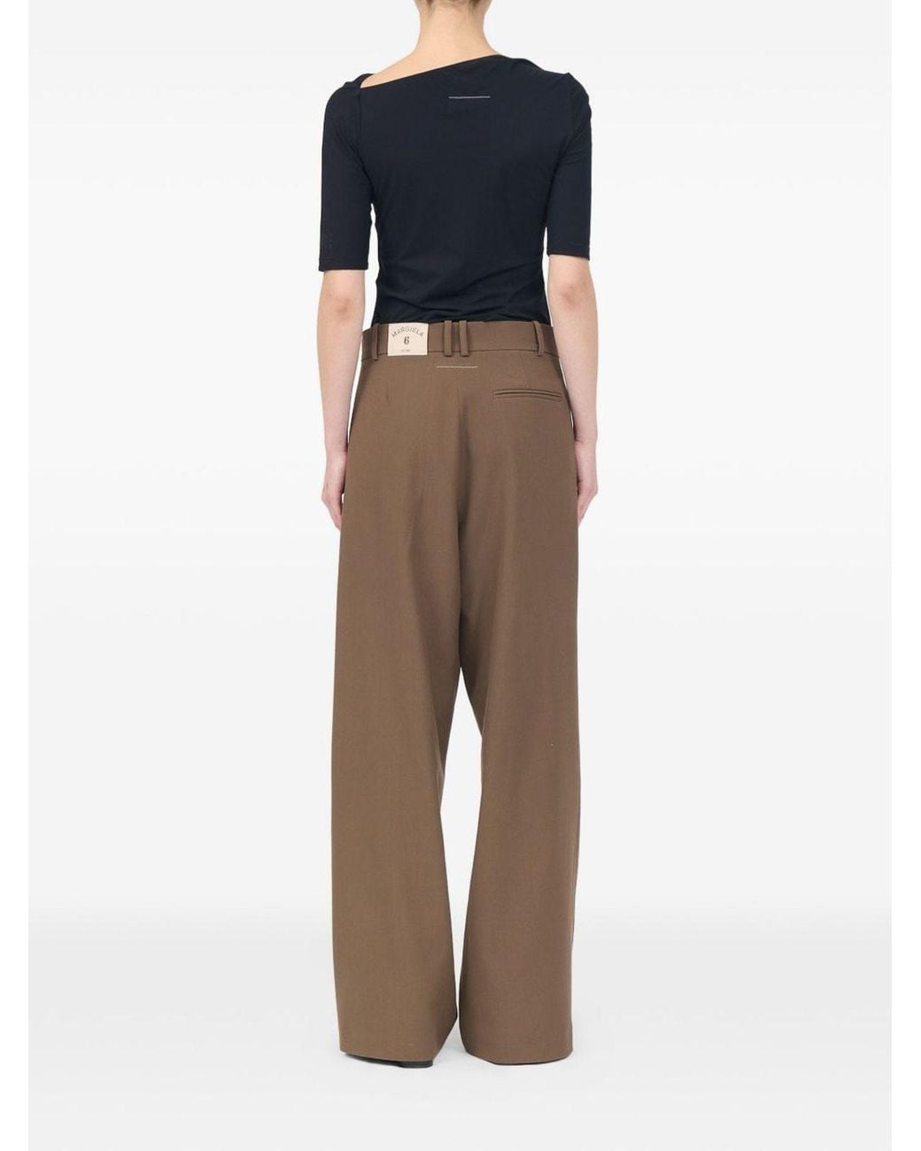 MM6 by Maison Margiela Brown Technical Trousers