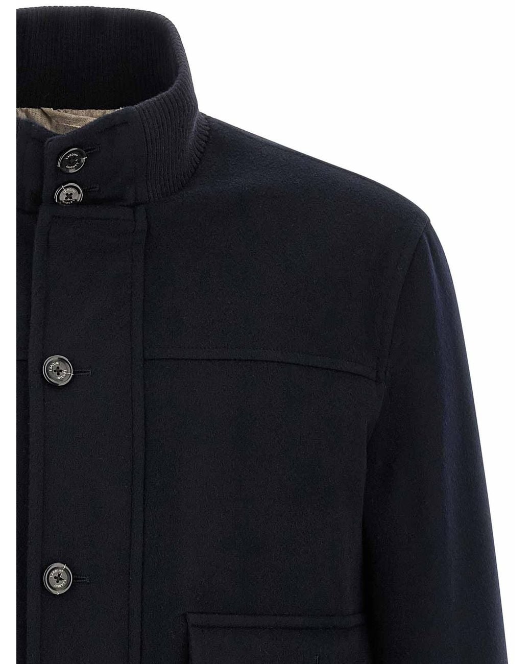 Lardini Blue Wool And Cashmere Jacket for men