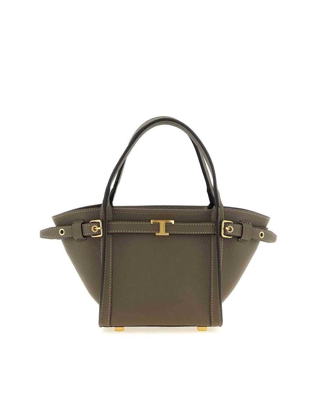 Tod's Metallic Tim' Mini Shopping Bag