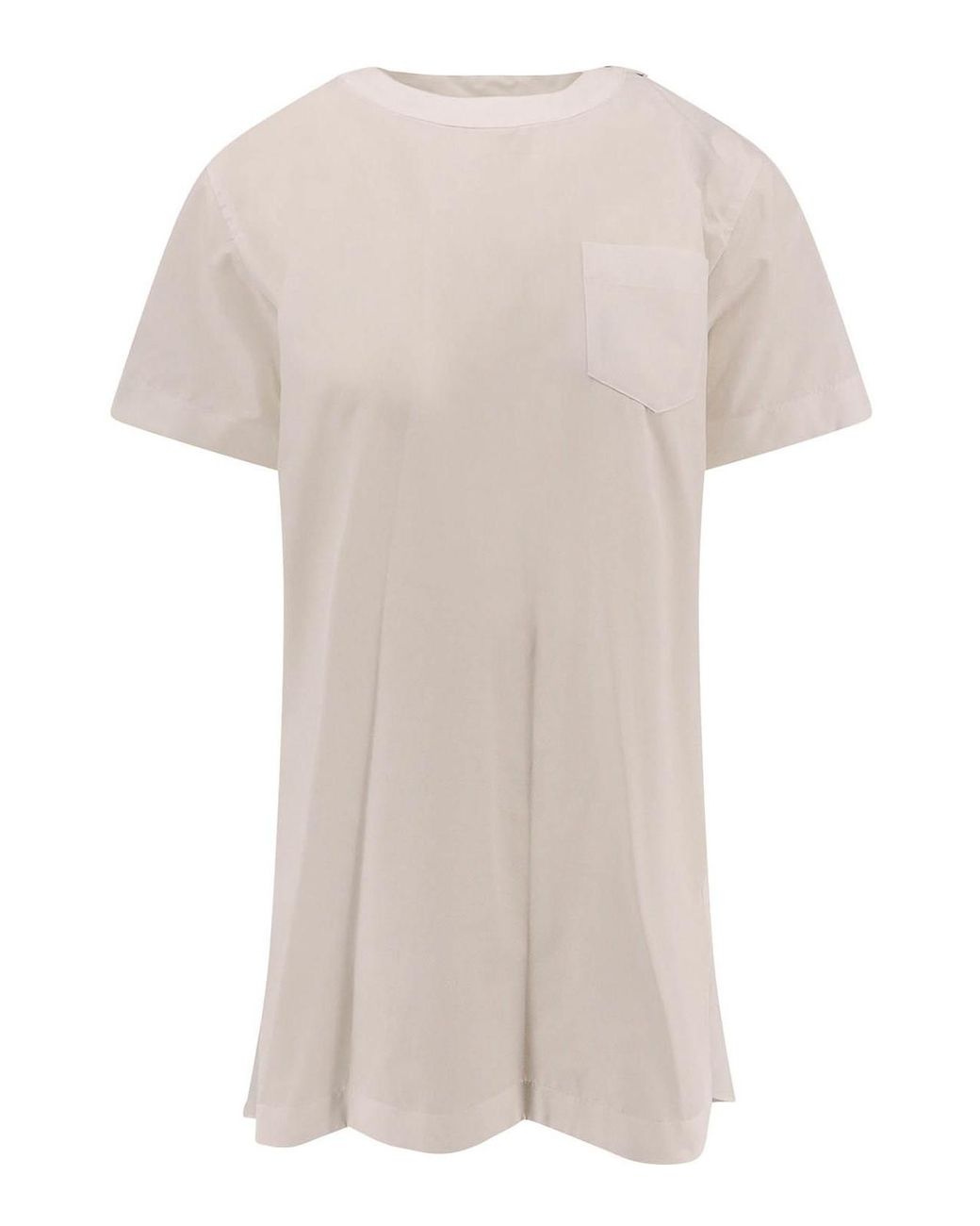 Sacai White Draped Dress