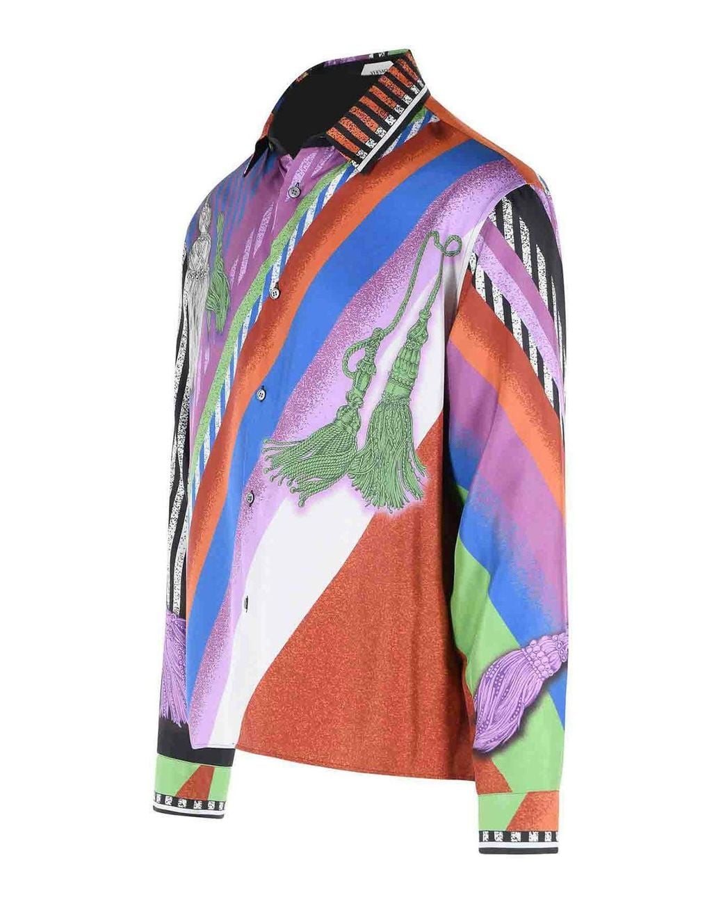 Camisa Versace de hombre de color Blue