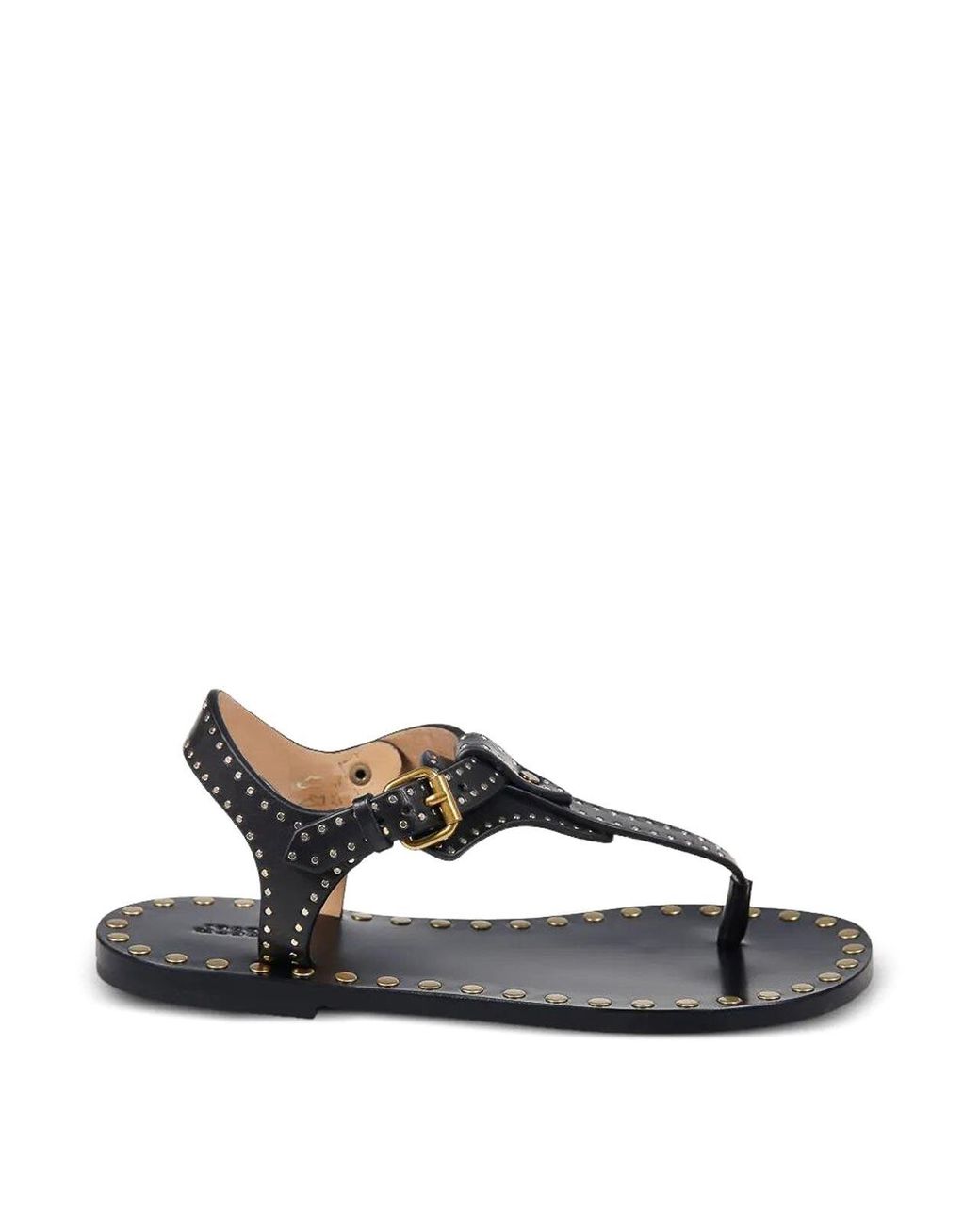 Isabel Marant Black Joonya Studded Flat Sandals
