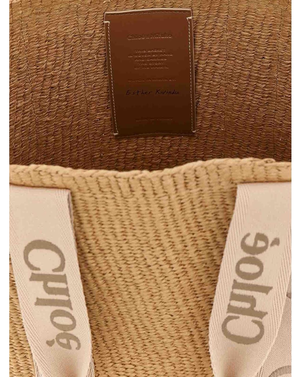 Chloé White Large Shopping Bag