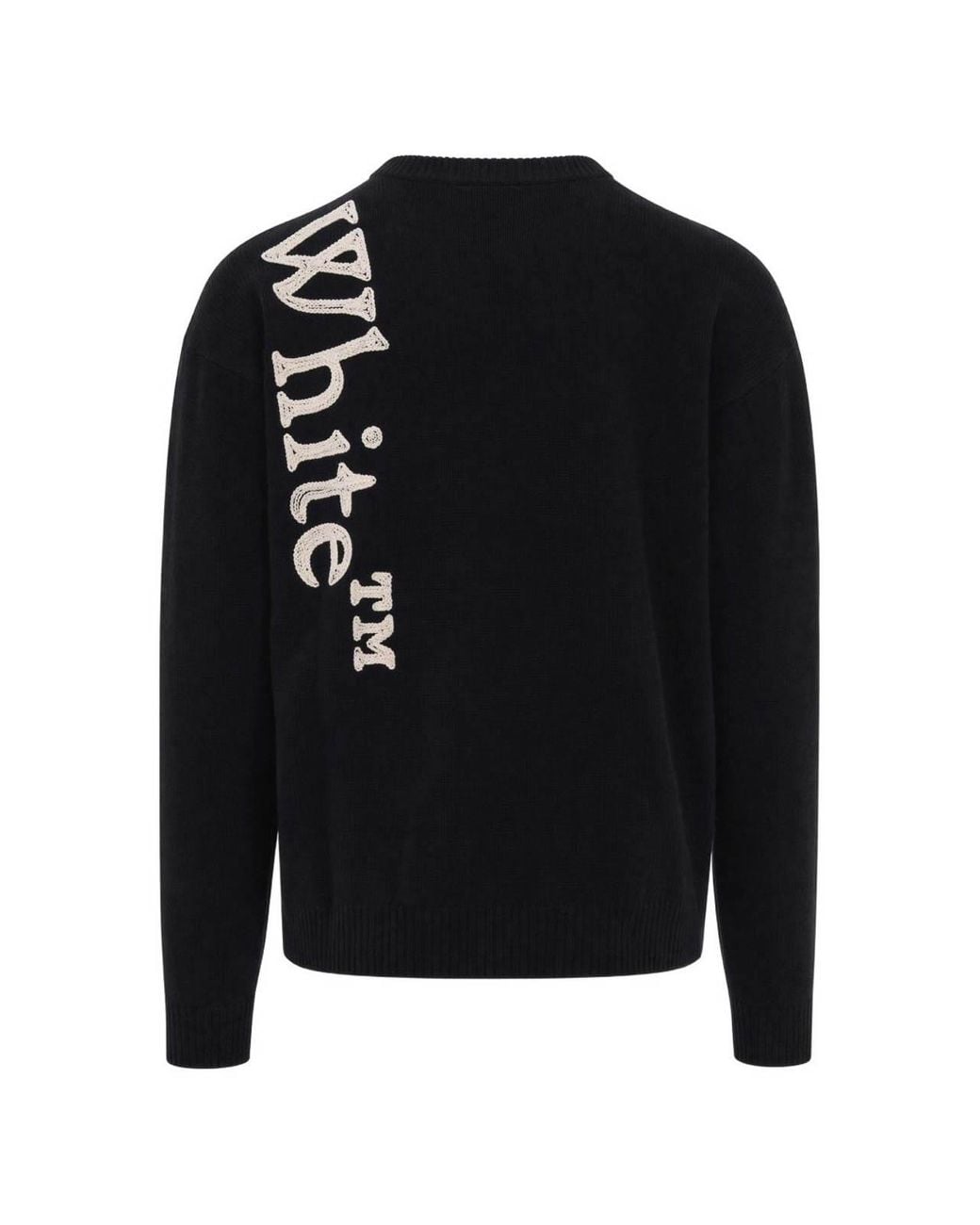 Off-White c/o Virgil Abloh Blue Crew-Neck Sweater for men