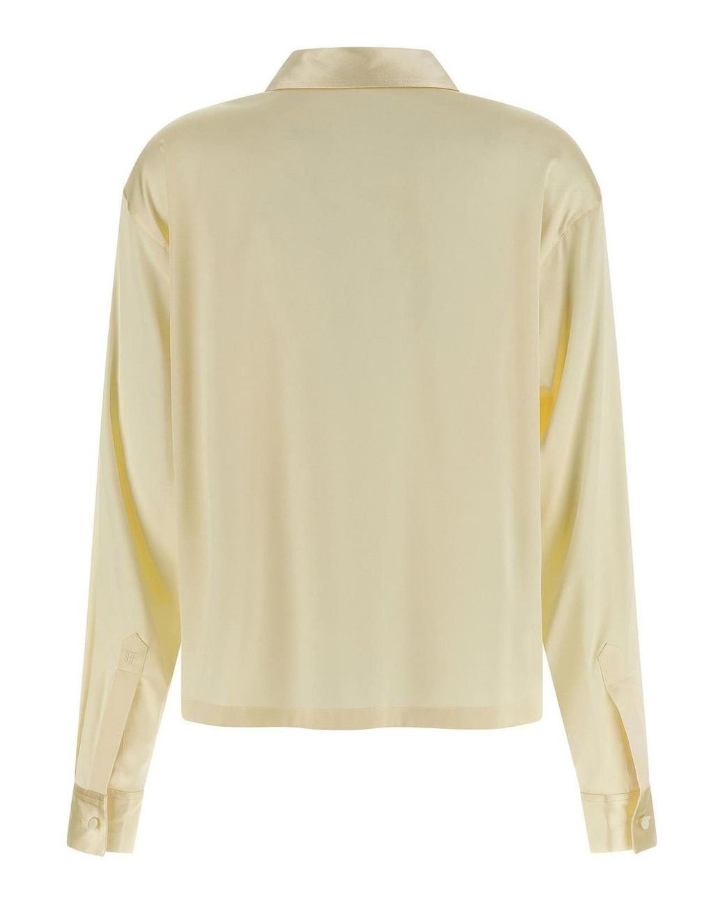 Tom Ford Yellow Silk Polo Shirt