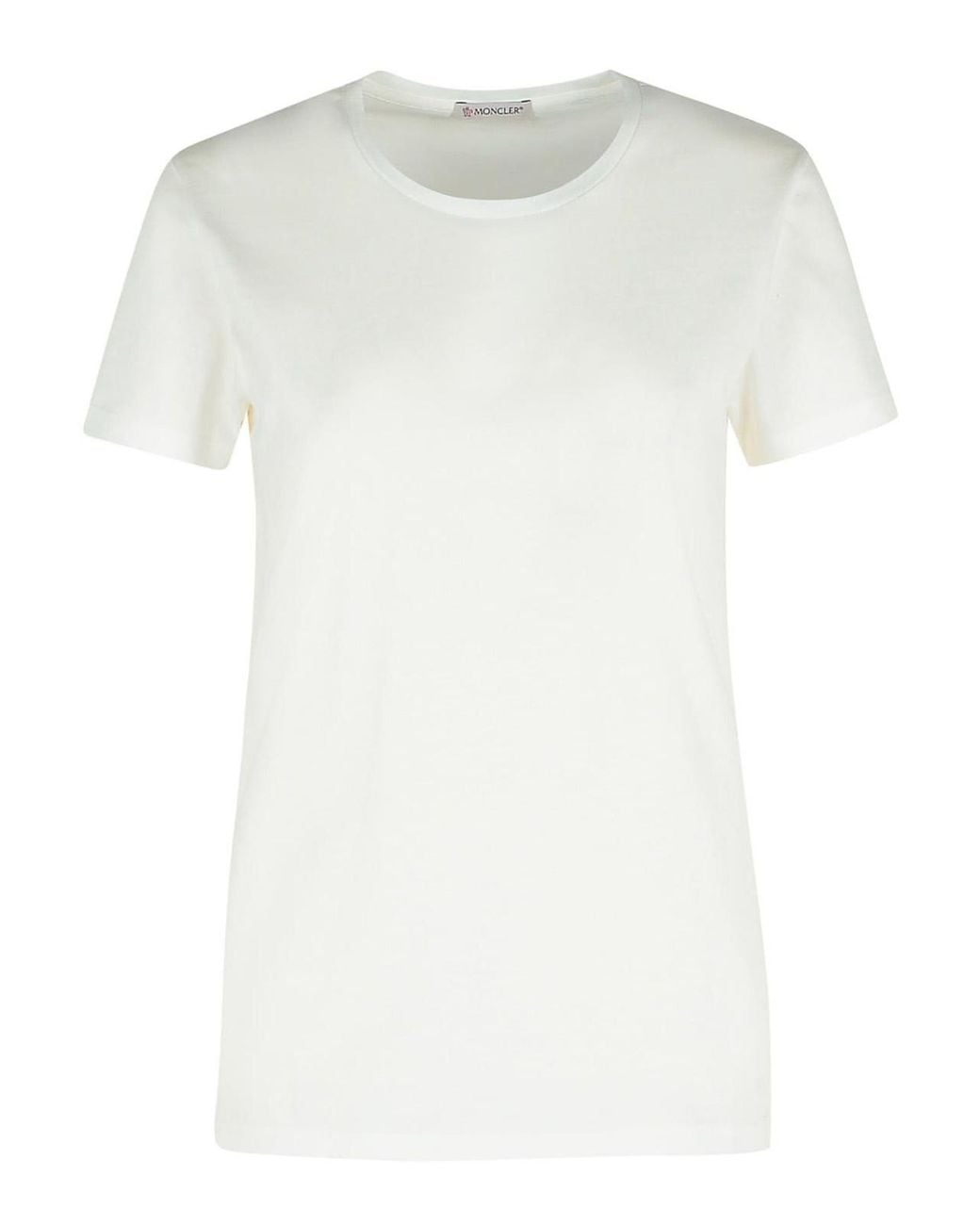 Moncler White Cotton T-Shirt