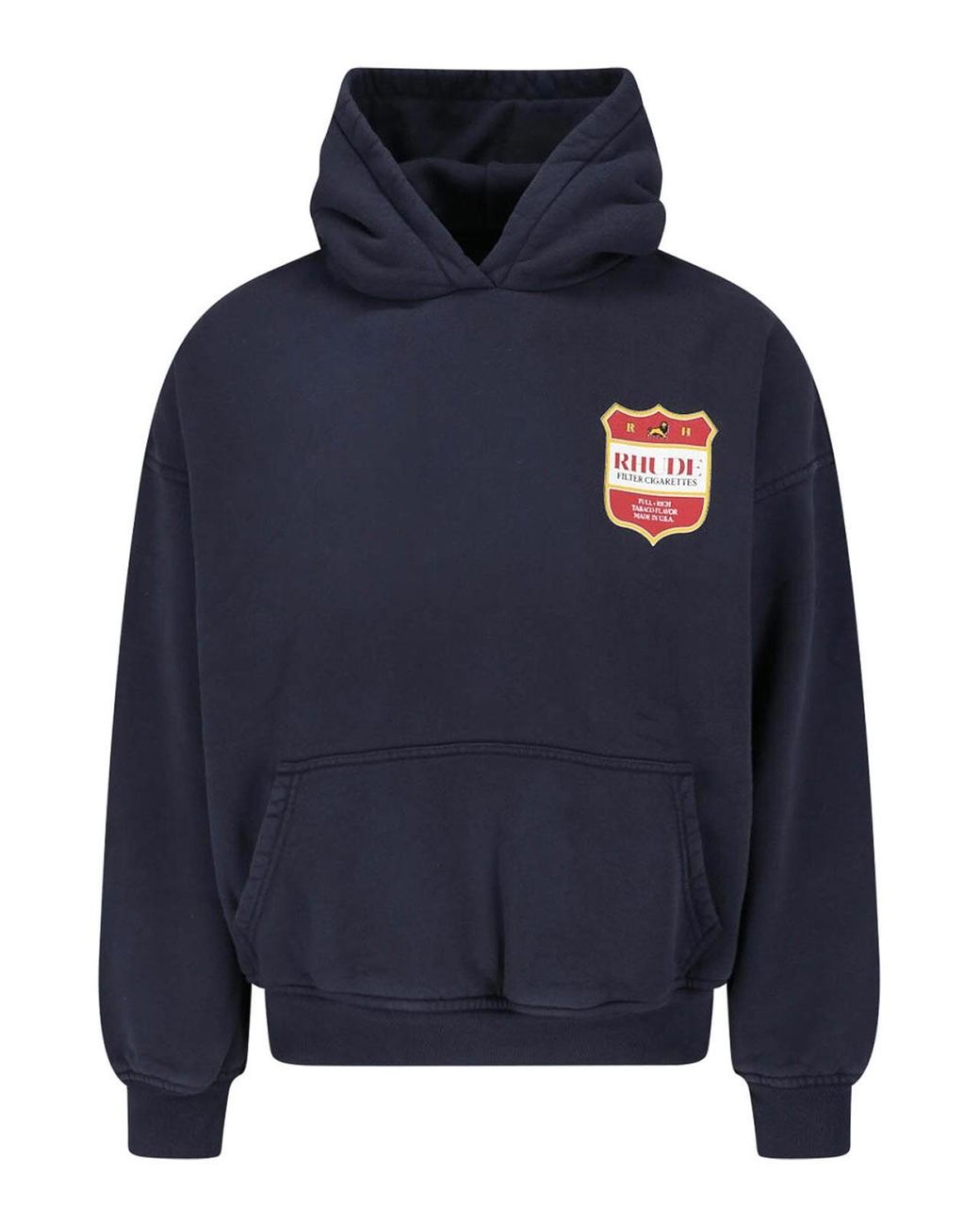 Rhude Blue Filatro Crest Ls Hoodie for men